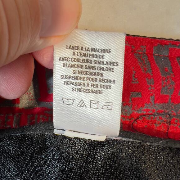 Aeropostale 1987 Board Short Swim Trunks Men 34W Black Red Grey Plaid Pocket - Picture 14 of 16